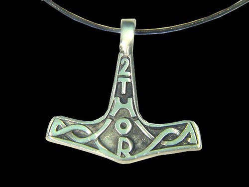 ABER - Thors Hammer Mjöllnir Zinn Anhänger 1819B - Bild 1 von 2