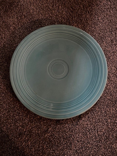 Fiesta Light Blue Fiestaware 9.5"  Dinner Plate