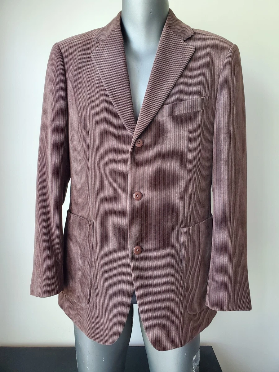 Johnston Murphy Men s Blazer Sport Coat 3 Button Corduroy Jacket M