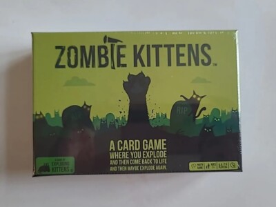 ZOMBIE KITTENS Party Game THE EVOLUTION Of EXPLODING KITTENS Ages 7+ PLAYERS 2-5