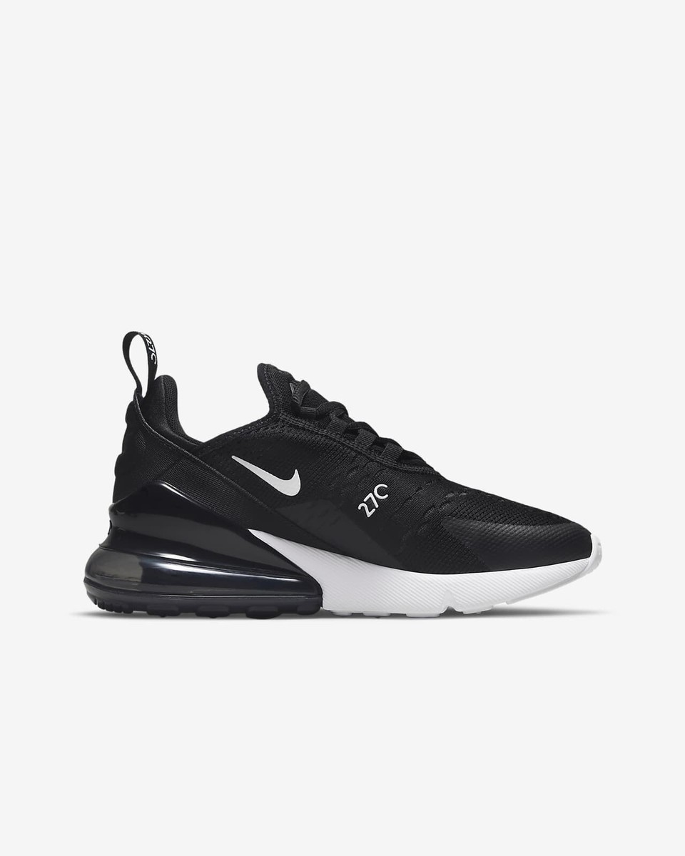 Nike Air Max 270 GS “Black White” Athletic Shoes (943345-001