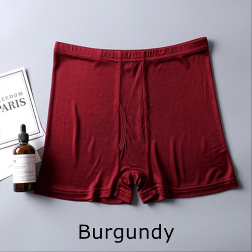 2 Pairs Silk Panties Boxer Briefs Underwear Mid-waist Homewear Knickers Shorts - 第 10/13 張圖片