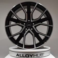 GENUINE AUDI Q5 SQ5 80A 20" INCH 15 SPOKE BLACK/DIAMOND TURNED ALLOY WHEELS X4