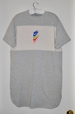 NWT Nike Women's Heather Gray DNA Stacked Swoosh SS Sport Dress sz S  M  L