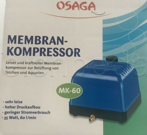 Osaga Belüfter LK MK Serie Aquarium- Teichbelüfter Eisfreihalter Luft Kompressor - Bild 8 von 19