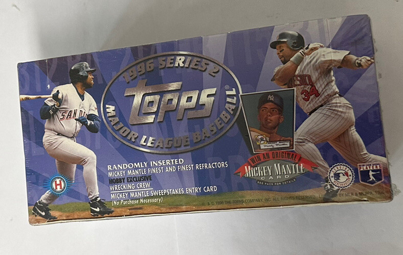 1996 Topps Series 2 Baseball Factory Sealed Hobby HTA Jumbo Box