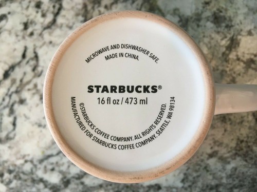 Starbucks White Green Red Coffee Mug Cup Green Mermaid Logo - Picture 7 of 7