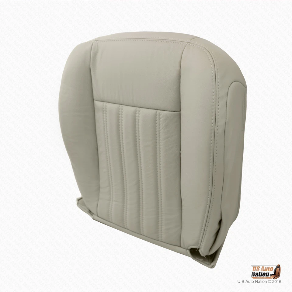 Lincoln Aviator 2003 2004 4x4 - cubierta de asiento de cuero sintético inferior del conductor tostado Foto 3 de 4