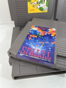 Lote de 4 juegos de rompecabezas NES Tetris Dr Mario Pipe Dream Yoshi limpios probados funciona
