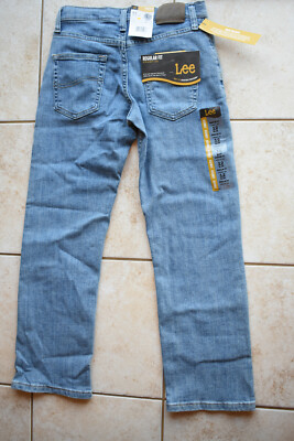 New Boys Youth Kids Lee 12 Slim Jeans Fit Straight Leg Hogan HS Free  Ship