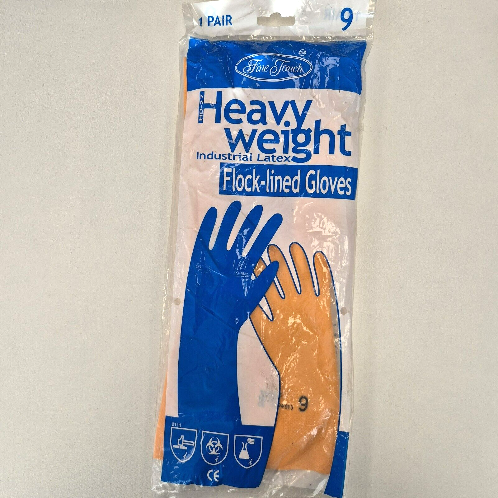 Heavyweight Industrial Latex Flocked- Lined Gloves Cleaning Gardening