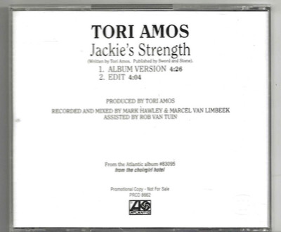 Tori Amos - Jackie's Strength - Scarce 1998 USA 2trk promo CD