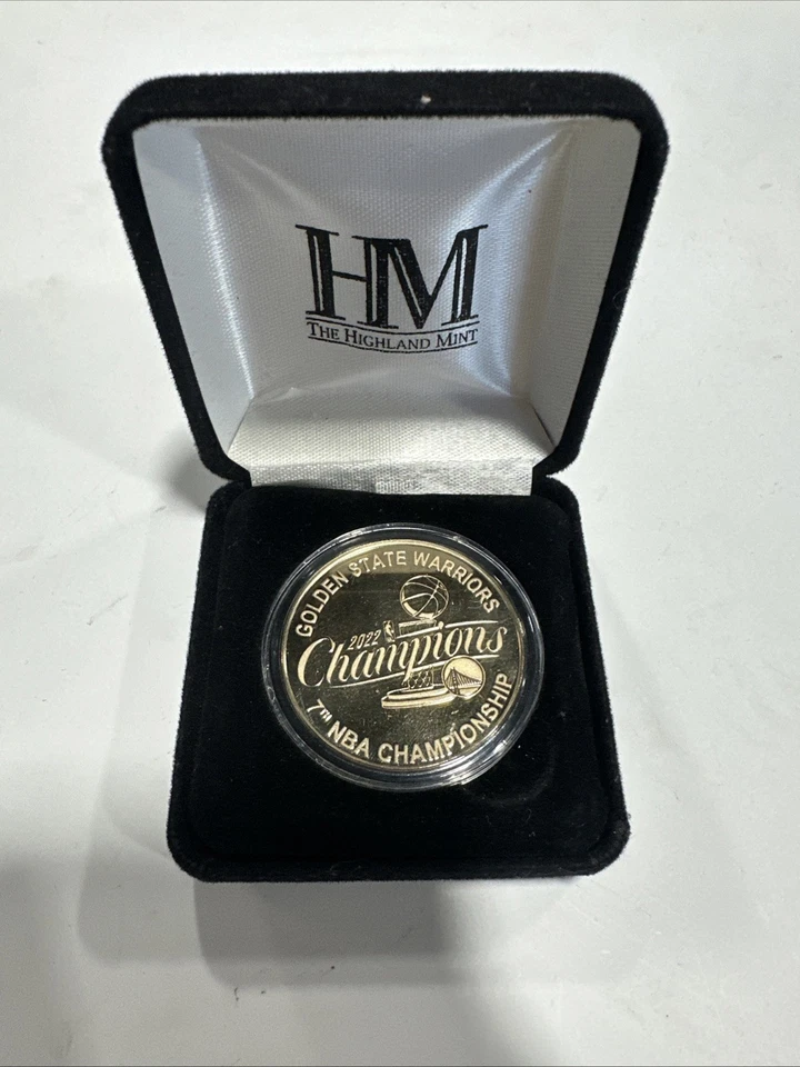 Moneda de Oro Edición Limitada Golden State Warriors 2022 Campeones Finales NBA Como Nueva Foto 2 de 2