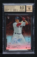 2014 Bowman Sterling Orange Refractor 64/75 Garin Cecchini BGS 9.5 Auto 0a2