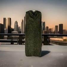 Halston Womens Dress Size M Souka Matcha Green Floral Cowl Neck Sheath NWT