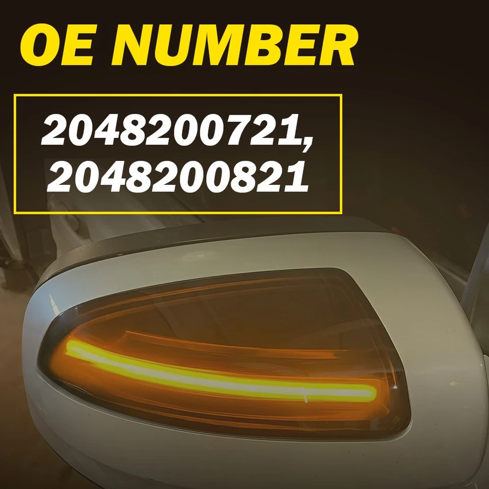 Nuevo espejo retrovisor lateral intermitente LED para luces Mercedes Benz Vito Bus W639 2007-2014 Foto 2 de 4