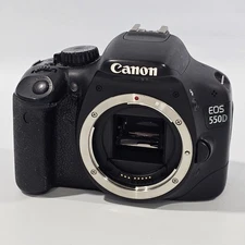 Canon EOS 550D Body Only NO CHARGER OR BATTERY OR ACCESSORIES UNTESTED AS IS 