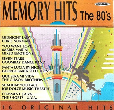 MEMORY HITS THE 80's - CD 1991 - ARABESQUE,MAYWOOD,OTTAWAN,PETER KENT,SHORTS