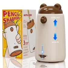 ZMOL Fully Automatic Pencil Sharpener, Electric Pencil Sharpener for Kids, Au...