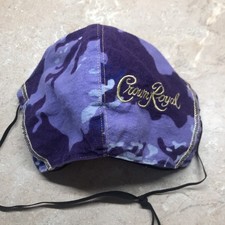 CROWN ROYAL FACE MASK USA MADE WITH LINER ELASTIC BANDS