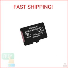 Kingston 64GB Canvas Select Plus microSDXC Card Up to 100MB/s A1 Class 10 UH