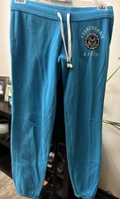 Abercrombie Fitch Y2K Blue Womens Jogger Sweatpants Vintage Pants Sz XS