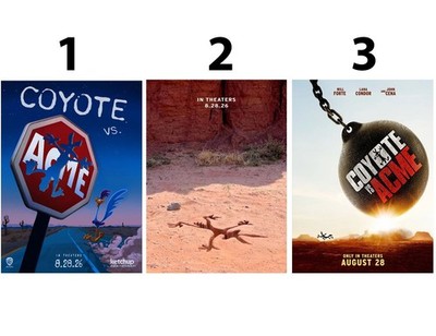 Coyote vs Acme Movie August 28 2026 Desert Cartoon Comedy Poster