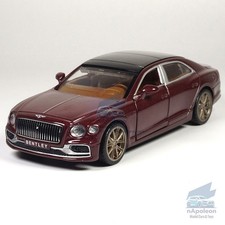 1:38 Bentley Flying Spur Modelo Híbrido Coche Diecast Vehículo Colección de Regalo Rojo