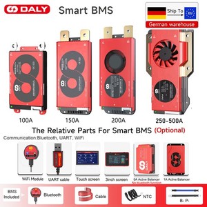 Daly Smart BMS 4S 12V/8S 24V/16S 48V 100A-500A Bateria LiFePo4 BMS + moduł Bluetooth