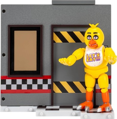 Jazwares Five Nights at Freddy's FNAF Chica Office Toy Set 5