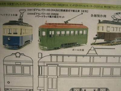 Ho/Free type 2-axis streetcar top kit/Brass & WM/Al model