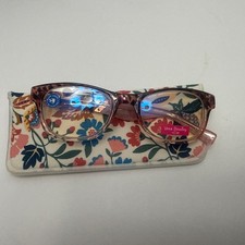 Vera Bradley Courtney Readers +2.00 Blue Light “Enchanted Mandala Pink” w/ Case