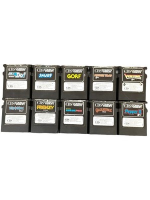 10 CBS ColecoVision Videospielkassetten Konvolut Mr Do Zaxxon Venture Gorf Schlumpf