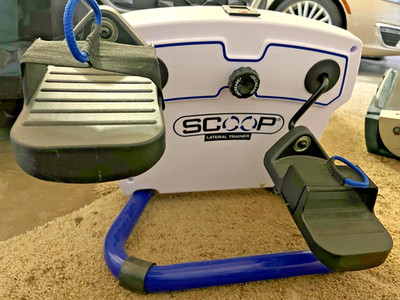 Scoop Lateral Trainer Sit Down Exercise Portable White Helix
