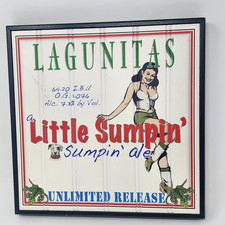 Lagunitas IPA Wood Beer Sign A Little Sumpin ...