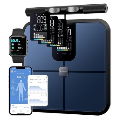 Körperfettwaage mit 8 Elektroden Smart Waage 28 Messwerte BMI