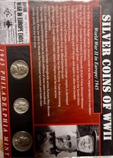 1945-D WWII Coin Series - Set of 3 Coins In Sleeve World War II In Europe:1945