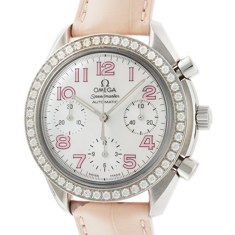 OMEGA Speedmaster Chronograph Diamond Bezel 3835.74.34 TO211097 Watch