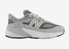 New Balance 990 V6 Grey White GC990GL6 GS SZ 4Y-7Y Womens New Classic Casual