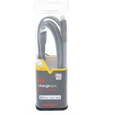 Ventev ChargeSync USB-C to 8 Pin Connector Cable for iPhone 3.3 ft / 1 meter