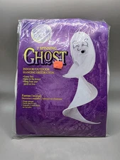 Vintage 90s 3' Spinning Hanging Ghost The Paper Magic Group Halloween Decor 1996