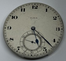 Elgin Pocket Watch Movement 17 Jewels USA 12s 1918 Runs
