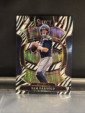 2025 Panini Select - Concourse Sam Darnold #13 Zebra Prizm Seattle Seahawks