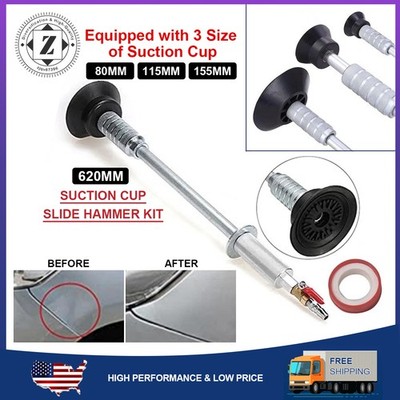 Air Pneumatic Dent Puller Car Auto Body Repair Suction Cup Slide Tool Hammer Kit