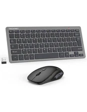 TECKNET 2.4G Slim Silent Wireless Keyboard and Mouse NEW, Laptop/PC/Win/Mac/Chro