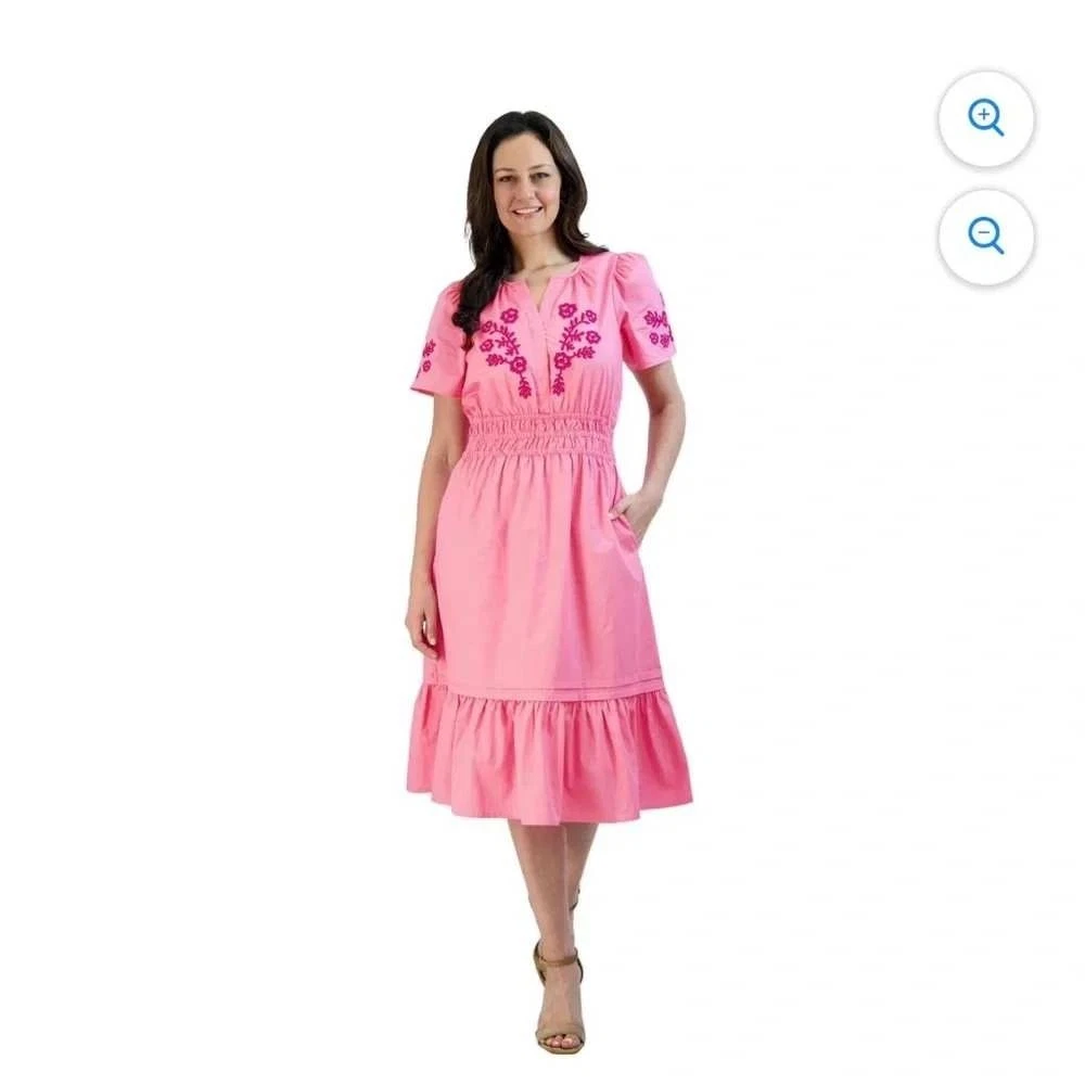 pink fcuk dress French Connection Whisper Strapless Dress