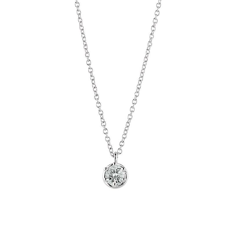 Damiani Minou Necklace 20055859 White Gold Diamond Solitaire 015 ct Women 377590₽