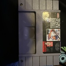 SNES TECMO SUPER BASEBALL Super Nintendo Loose Cart