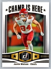 Justin Watson 2023 Donruss Champ is Here Insert #CIH-19 Kansas City Chiefs