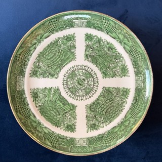 19th Century Chinese Green Fitzhugh Set Of Ten Export Porcelain Plates